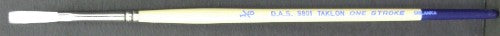 Premium 1/8" flat brush made of White Taklon for smooth application in watercolor, acrylic, and gouache techniques.