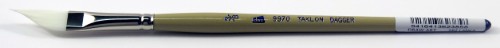 Artist Brush - S9970 White Taklon Dagger 3/8"