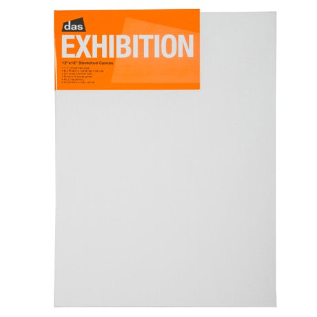 Das Exhibition 1.5 Canvas 12x16 inches, perfect for vibrant acrylics and oils with durable cotton and triple primed surface.