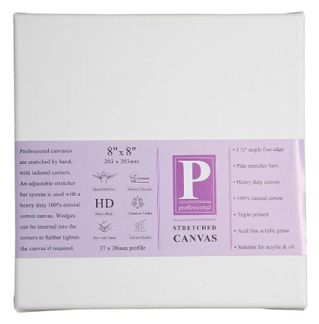 High-quality 1.5-inch heavy-duty canvas, ideal for artists using oil, acrylic, or mixed media, durable and vibrant finishes.