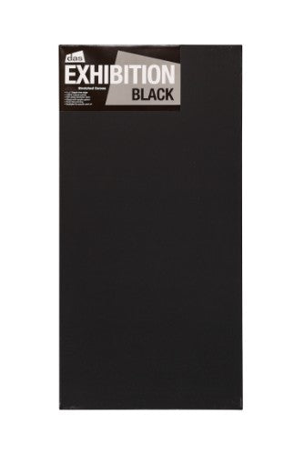 Das Exhibition Black 12x24 canvas, made from natural cotton for vibrant art with durable, warp-resistant frame.