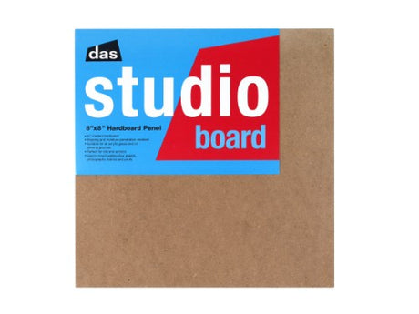 8x8 inch Artist Hardbhoard from Das Studio, perfect for painting and drawing with a smooth, durable surface.