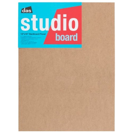 Premium 3/4 inch hardboard panel 12x16 for artists, ideal for painting and sketching with various media.
