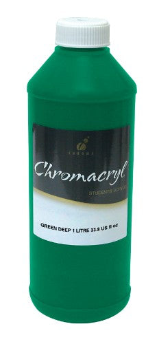 Acrylic Paint - Chromacryl 1lit Green Deep