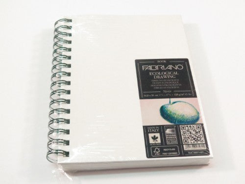 Eco Drawing Book A5p with 70 sheets of 120gsm TCF paper, perfect for sketching and eco-friendly creativity.
