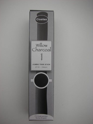 Artist Charcoal Jumbo Tree Stick, over 15mm, smooth texture for versatile drawing and eco-friendly art supplies.