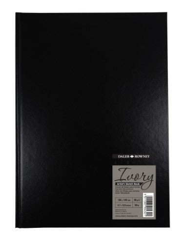 Sketch / Paper Pad - Black Hardback Sketch Book A6