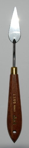 Das 1309 Painting Knife with flexible spring steel blade, ideal for blending, scraping, and texturing in oil and acrylic.