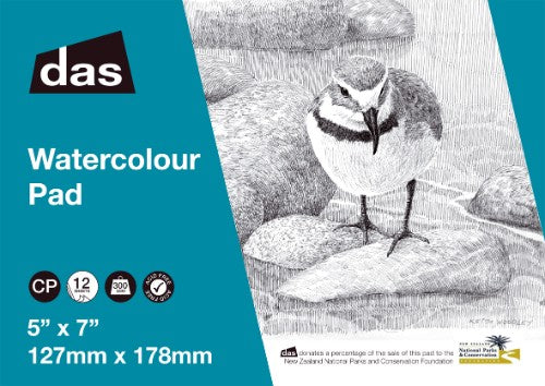 Sketch / Paper Pad - Das W/C Pad (Wrybill) 12sht 300gsm 5x7