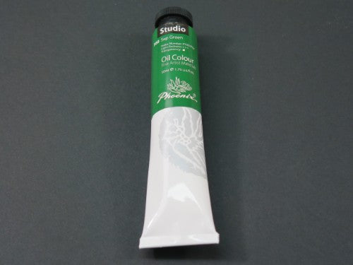 50ml tube of Das Inspire Oil Paint in vibrant Sap Green, perfect for blending and creating nature-inspired artworks.