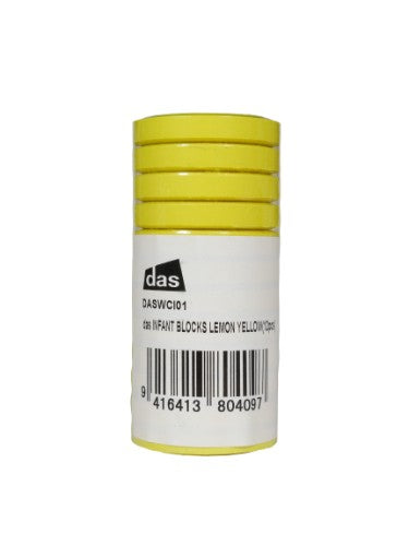 Vibrant Das Tempera Blocks S0 in Lemon Yellow, ideal for artists and educators, offering smooth, opaque color and lightfastness.
