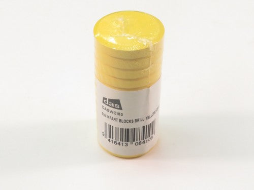 Brilliant yellow tempera blocks for vibrant, long-lasting color in art projects, ideal for artists of all levels.