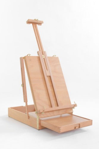 Compact CC-31 Table Top Sketch Box Easel with adjustable height, built-in storage, ideal for artists on-the-go.