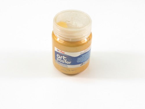 FAS A&P 250ml Metallic Gold Poster Paint, perfect for vibrant crafts and art projects, non-toxic and quick-drying.