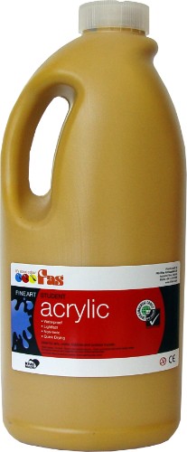Vibrant 2L yellow oxide acrylic paint for artists, safe, fast-drying, and perfect for various surfaces and projects.