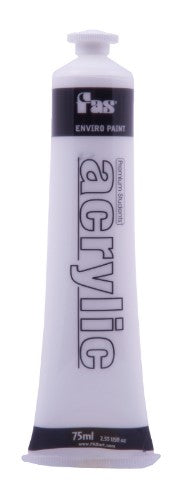 75ml tube of Fas Student Acrylic Paint in vibrant white, ideal for artists seeking quick-drying, non-toxic paint with excellent lightfastness.