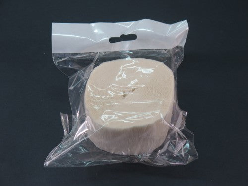 Elegant white crepe streamer, 4.5cm wide and 24.7m long, perfect for decorating any celebration or event.