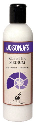 Jo Sonja's Faux Finish Kleister Medium 250ml for achieving stunning faux finishes on various surfaces in art and DIY projects.