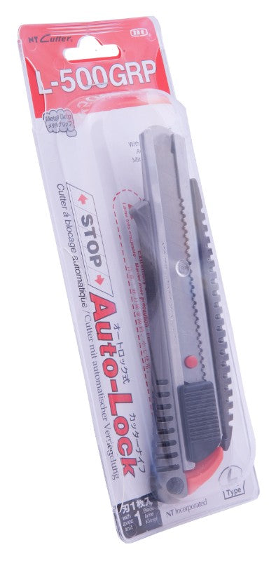 L500gr Nt Cutter Die Cast Autolock—durable utility knife with autolock mechanism for precise cutting of various materials.