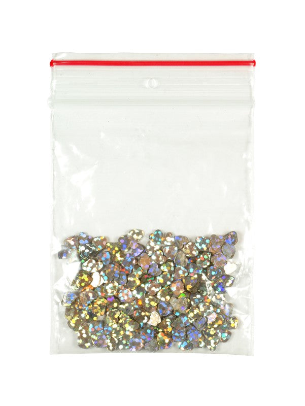 Holographic Glitter Hearts