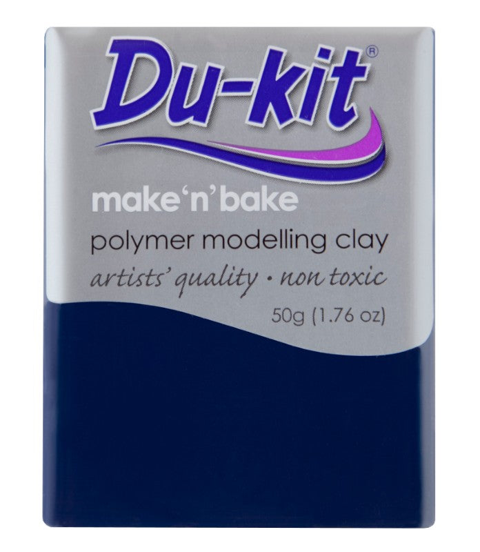 Du-Kit 50g 70 Navy Blue Modelling Clay, ideal for crafting, non-toxic, versatile for all ages and skill levels.