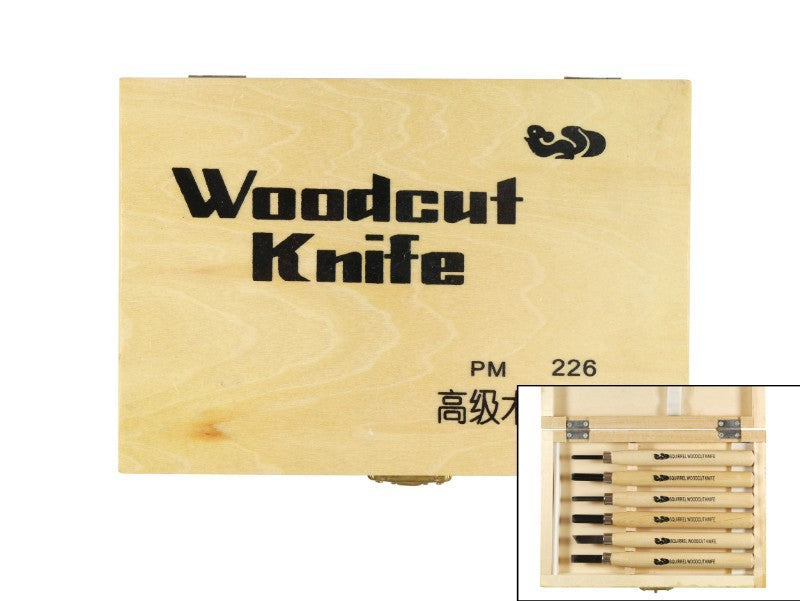 Wood Carving Set PM 206 featuring precision tools and ergonomic handles for comfortable and intricate woodcarving.