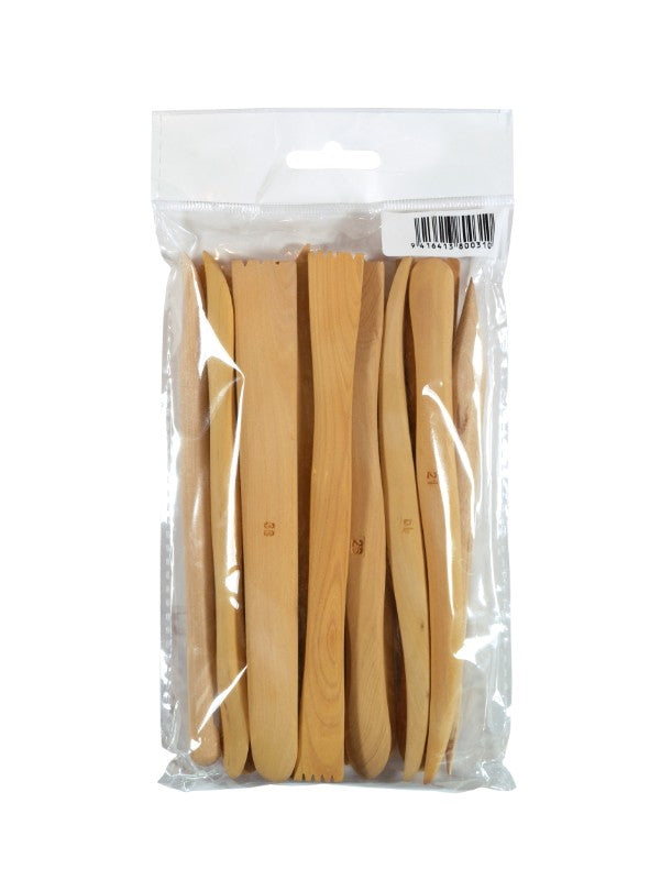 15-piece 6" clay modelling tool set for sculpting, smoothing, and detailing clay, perfect for all skill levels.