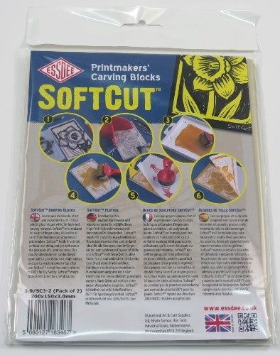 Printing Lino - Essdee Softcut Block 200x150mm(2)