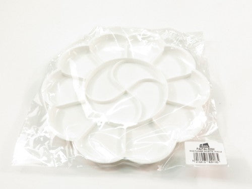 DAS 5002 Flower Palette with 14 holes, perfect for mixing vibrant colors for artists and hobbyists.