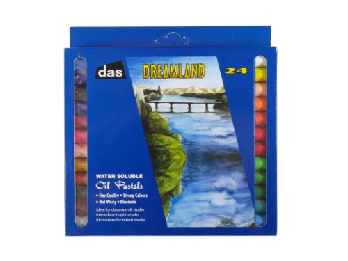 Artist Oil Pastels -Das Dreamland Water Soluble 24s