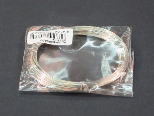Silver copper wire, 0.32mm diameter, 20m length, ideal for crafting, jewelry making, and electrical work.
