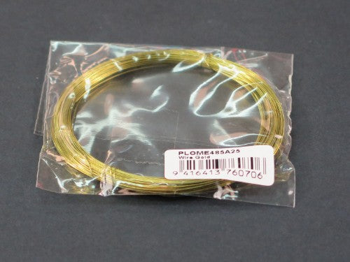 Gold copper wire, 0.32mm diameter, 20m length, perfect for jewelry making and DIY crafts.