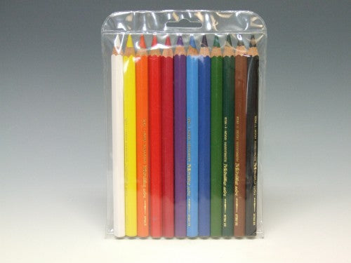 Set of 12 vibrant Mondeluz Extra Aquarelle Pencils for smooth blending and watercolour effects in artistic projects.