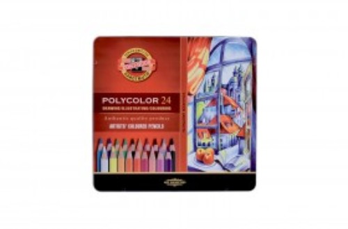 Artist Pencils - 3824 Polycolor Colour Pencils 24
