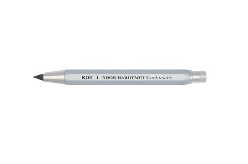 Silver 5640/9 Mechanical Pencil 5.6mm with integrated sharpener, designed for precision and comfort in creative tasks.