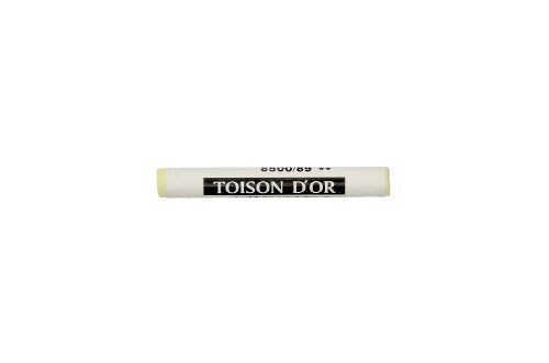 Light Naples Yellow soft pastel stick, ideal for vibrant artwork with smooth application and excellent blendability.