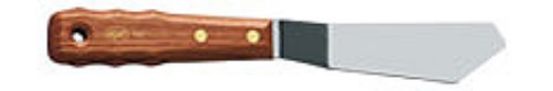 Rgm New Generation Spatula #8003 with stainless steel blade and ergonomic wooden handle, ideal for flipping and serving.