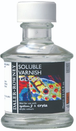 Acrylic Paint - Rown 75ml Soluble Gloss Varnish