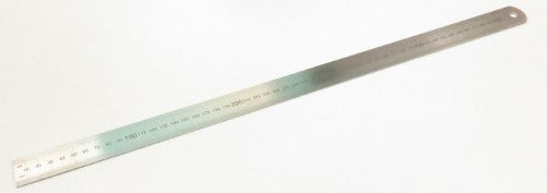 50cm stainless steel ruler with clear metric markings, durable design for precision measuring in various applications.