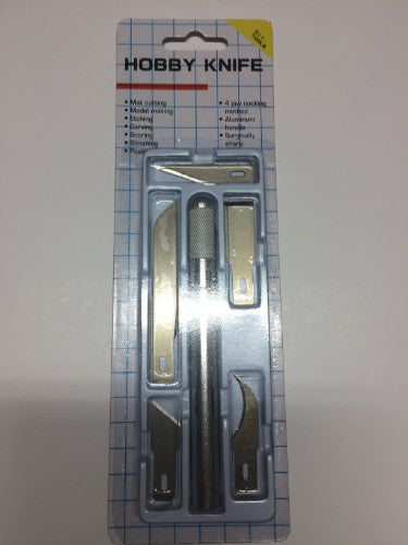 C-6022 Knife Set with 5 stainless steel blades for versatile kitchen tasks, featuring a user-friendly barrel for easy blade changes.