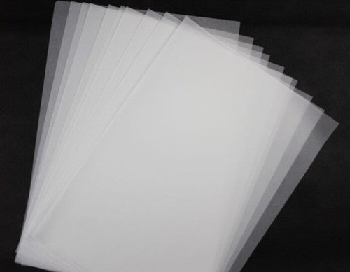 A1 Plain Tracing Paper 90gsm pack of 50 sheets, ideal for artists and architects with excellent transparency and durability.