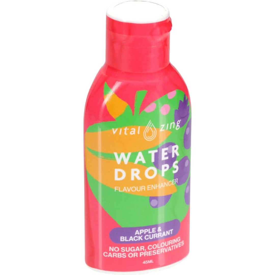 Vital Zing Waterdrops Water Enhancer Apple & Blackcurrant 45mL