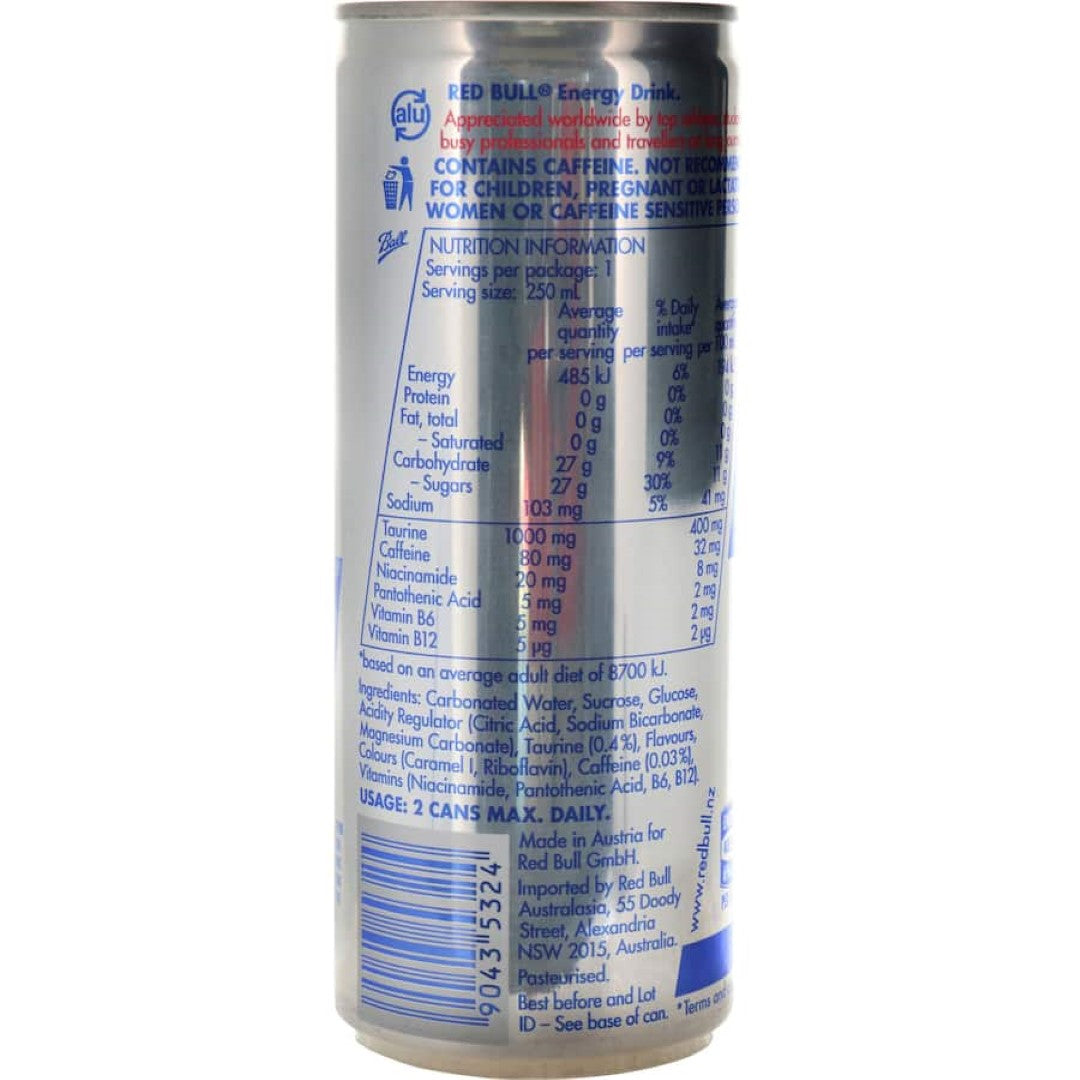 Red Bull Energy Drink Single can 250mL
