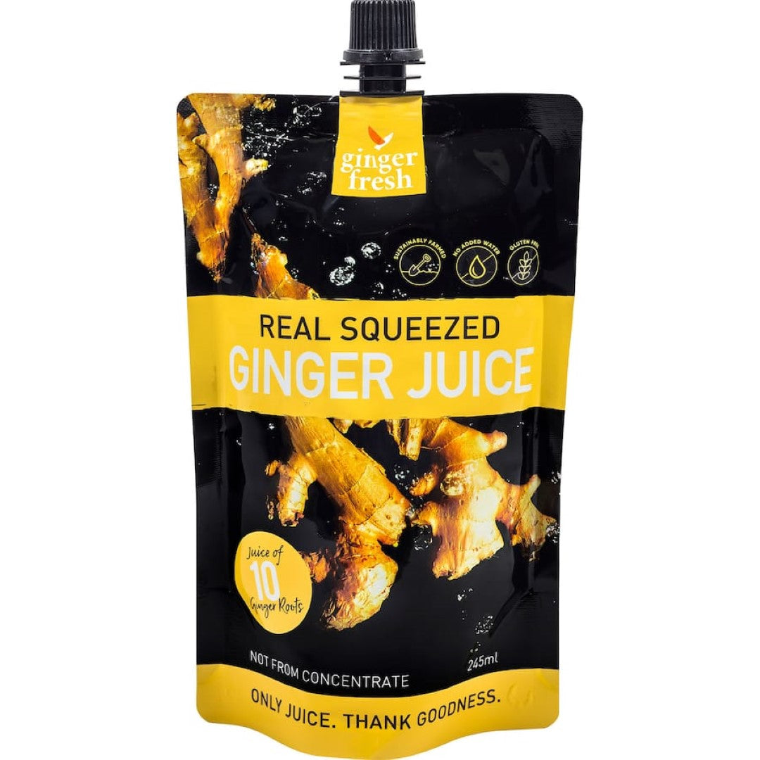 Just Fresh Co Squeezed Fruit Juice Ginger Pouch 245mL