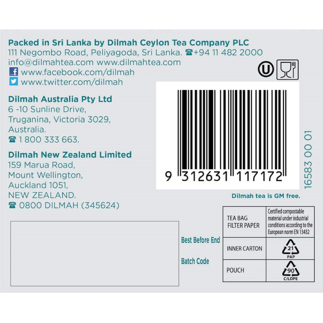 Dilmah Tea Extra Strength Bags 50pack