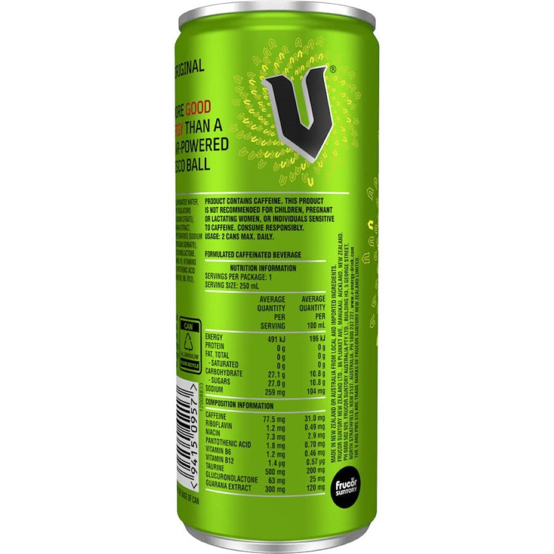 V Vitalise Energy Drink Guarana Single can 250mL