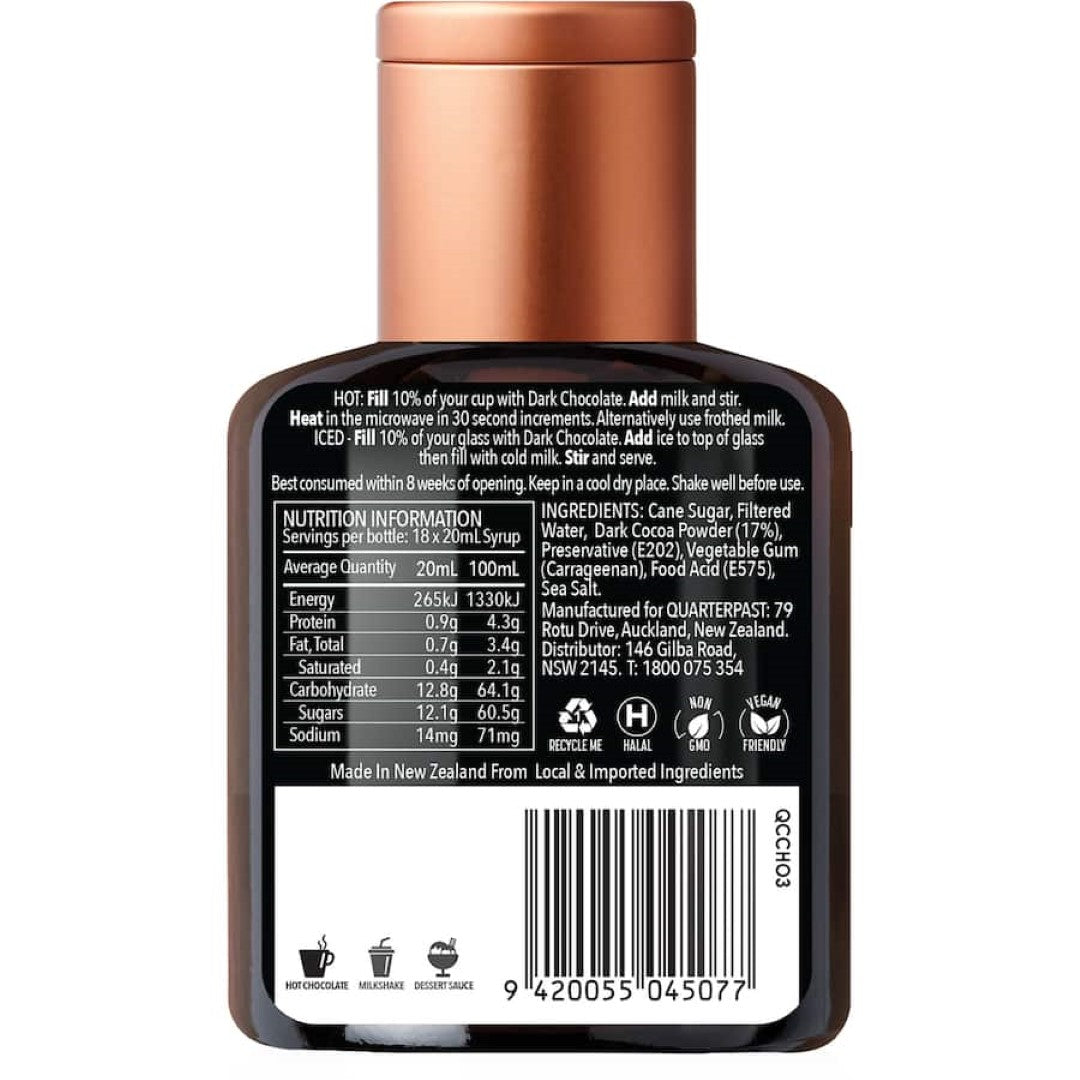 Quarterpast Drinking Chocolate Dark 360mL