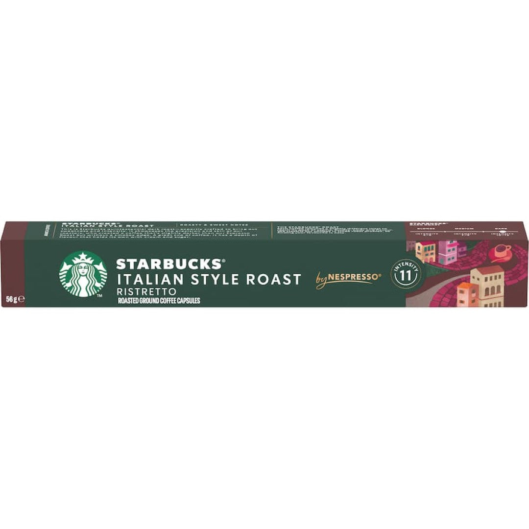 Starbucks By Nespresso Coffee Pods Italian Style Roast Ristretto 10 pack 56g