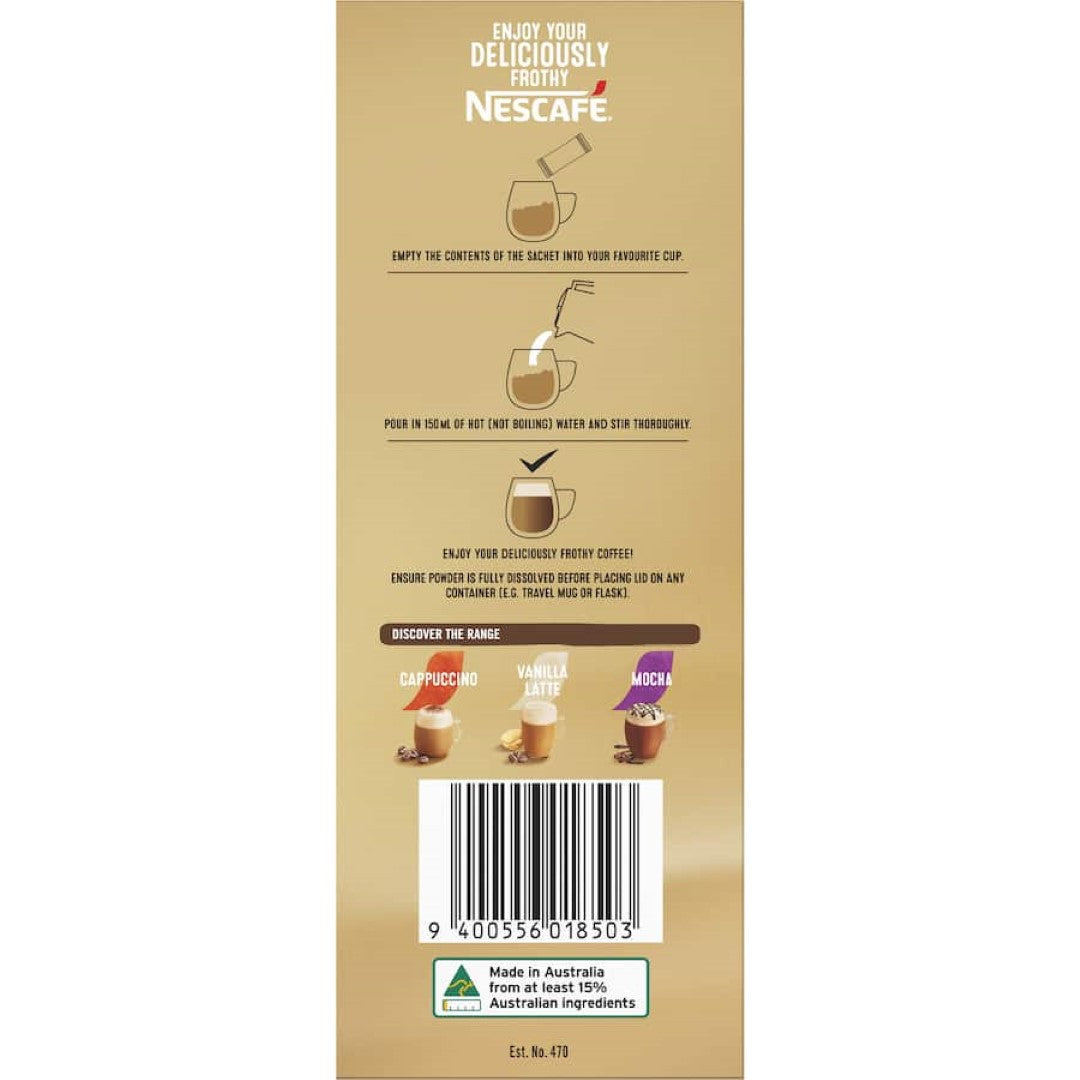 Nescafé Coffee Sachets Flat White 26 pack 377g