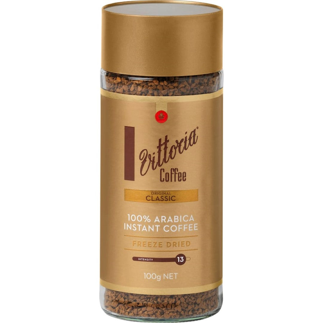 Vittoria Instant Coffee Classic Freeze Dried Jar 100g